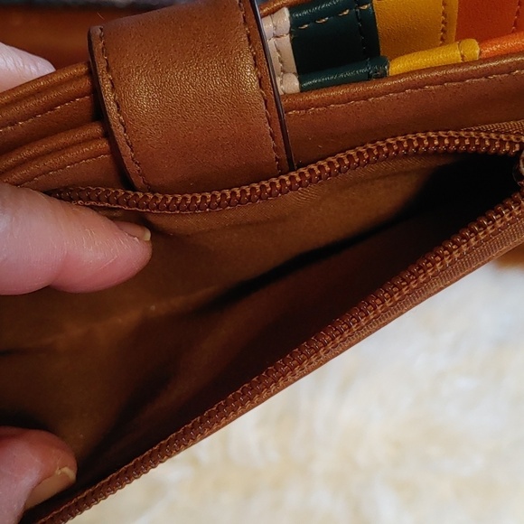 MIA & LUCA BROWN WALLET WITH COLOURED CARD SLOTS - Picture 4 of 8